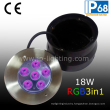 18W LED RGB Swimming Pool Light with Plastic Sleeve (JP94764)